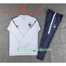 Francuska 2 Stars Dječji Komplet Sweatshirts Bijela 2018